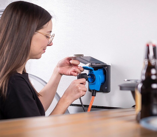 Winkeladapterkabel SCHUKO - CEE, 10 m