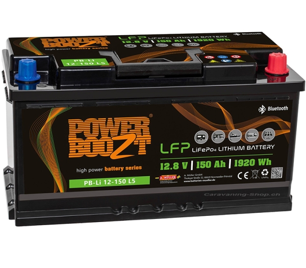 Powerboozt Lithium-Batterie, 150Ah