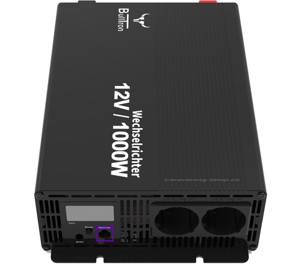 BullTron Wechselrichter 1000 W ohne Netzvorrangschaltung mit Display