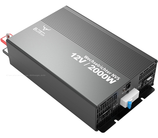 BullTron Wechselrichter 2000 W mit Netzvorrangschaltung mit Display