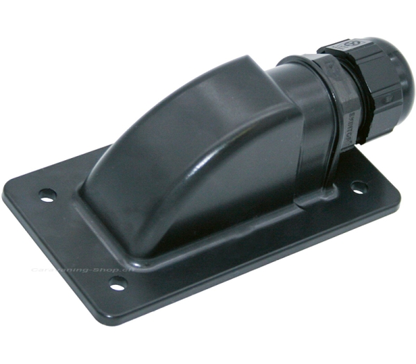 Dachdurchführung Sunflex schwarz, 1 Kabelausgang