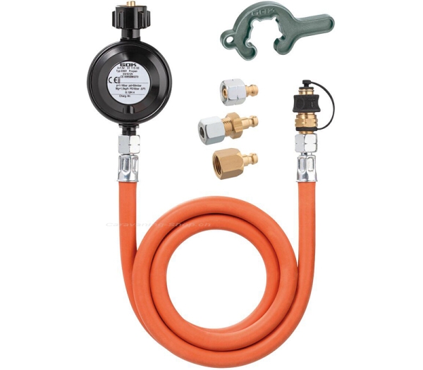 Gasregler-Schlauchleitung Set ohne Manometer