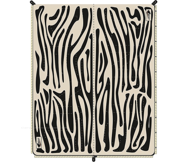Vanlife Schlafsack Bentcho, Zebra Druck
