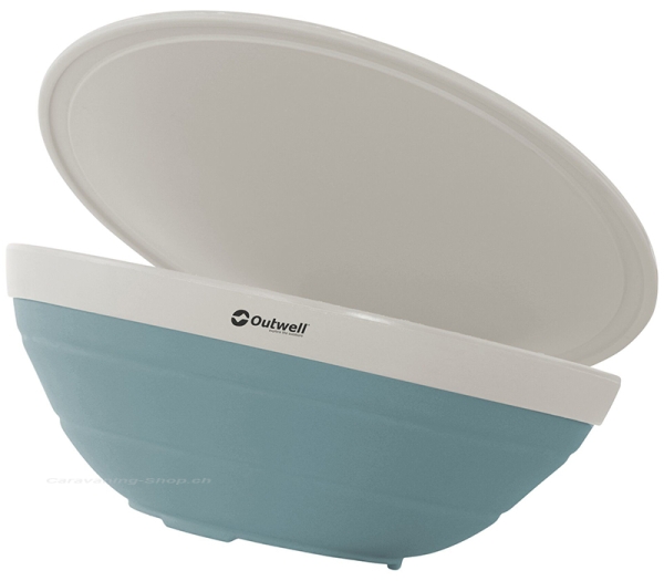 Schüssel und Sieb Set faltbar, graublau
