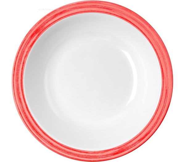 Family 4-Set Bistro, Suppenteller, rot