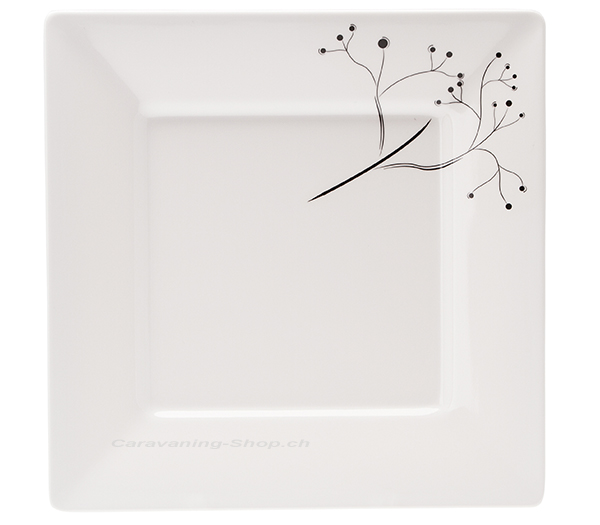 Essteller 25 x 25 cm  Black Pearl