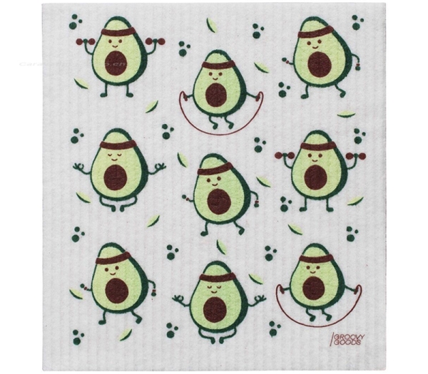 Ökologisches Schwammtuch, Avocado