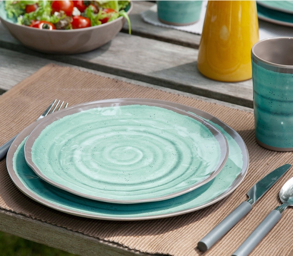 Trinkbecher Halo, 4-teilig, Aqua