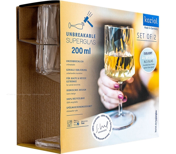 Weissweinglas 200 ml, Koziol Superglas CLUB