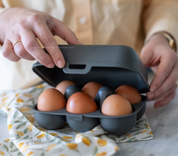 Eierbox mini EGGS TO GO, grau