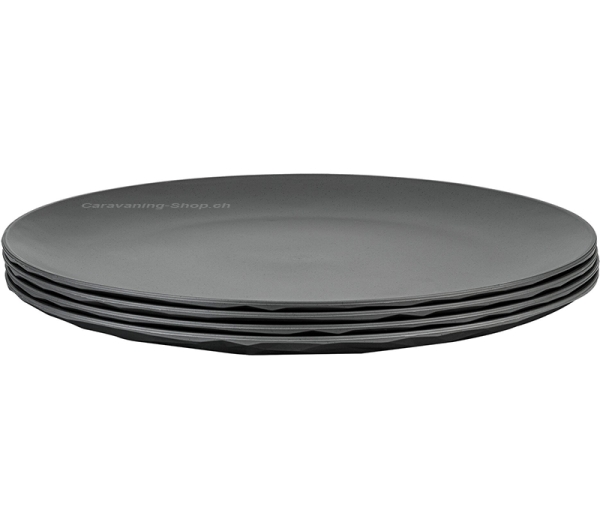 koziol Flacher Teller CLUB PLATE 260, grau