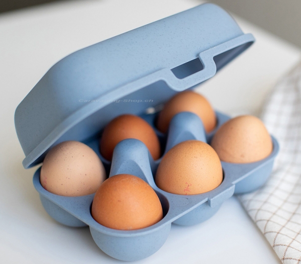 Eierbox mini EGGS TO GO, blau