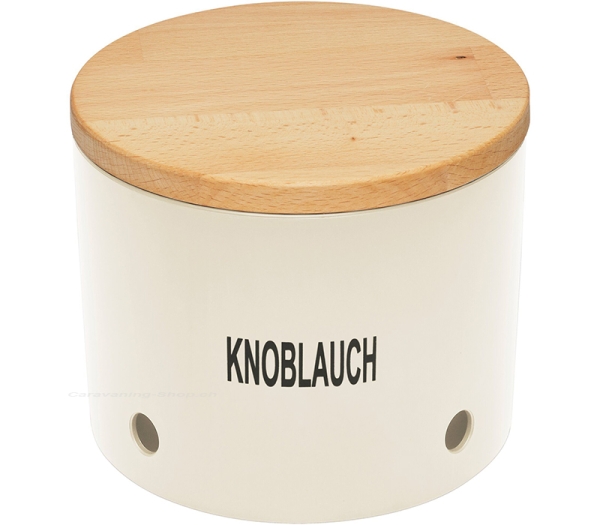 Knoblauchtopf, cremeweiss