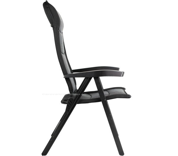 Campingstuhl Noblesse Deluxe, schwarz-silber