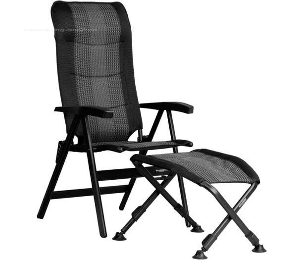 Campingstuhl Noblesse Deluxe, schwarz-silber