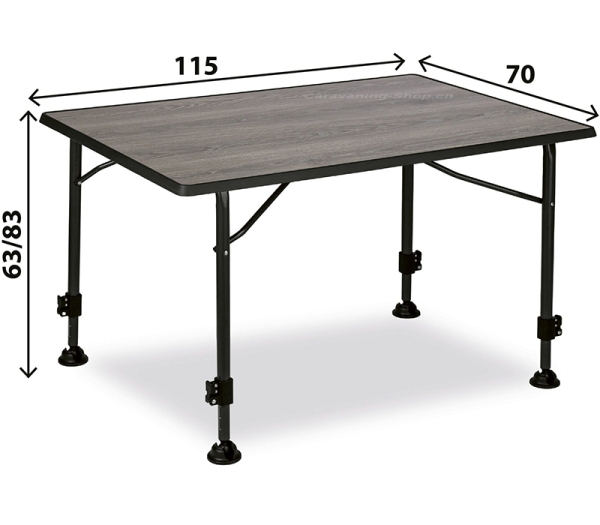 Campingtisch Linear, 115 x 70 cm