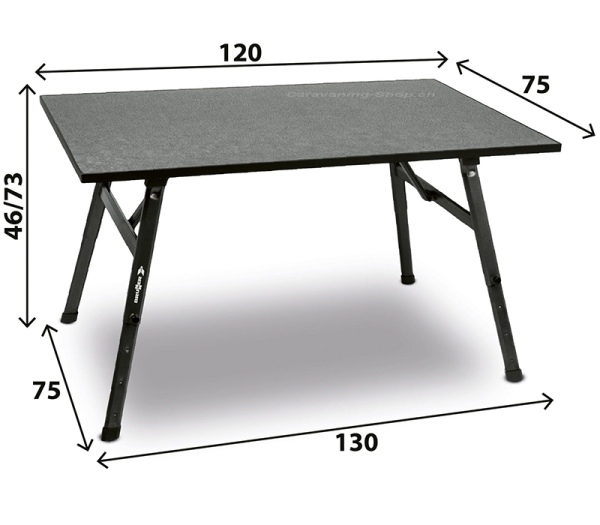 Campingtisch Bono, 120 x 75 cm