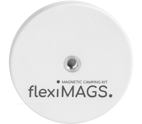 Magnet rund flexiMAGS, weiss, ø 66 mm