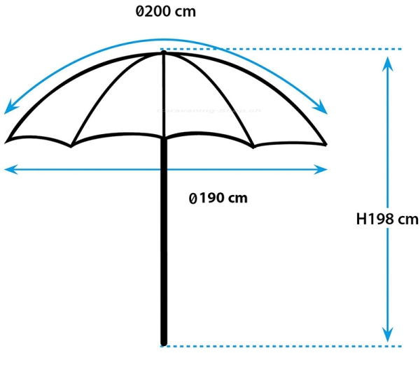 Sonnenschirm Sun Parsol, 190 cm