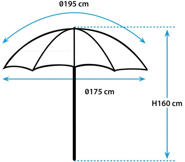 Sonnenschirm Beach Parsol XL, 175 cm