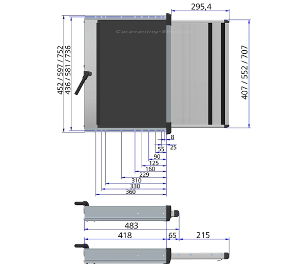 Thule Slide-Out Step G2 12V 700