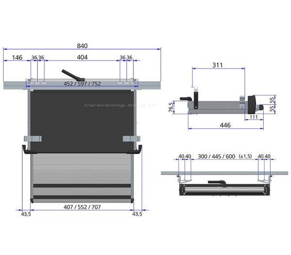 Slide-Out Step G2 12V Ducato 550