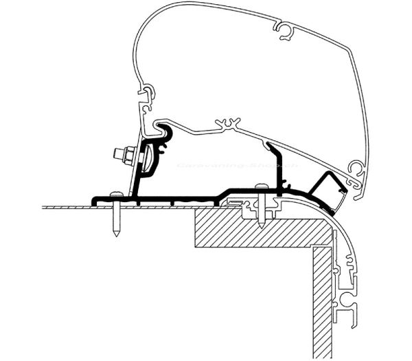 Roof Adapter Hymer Eriba Nova 2020