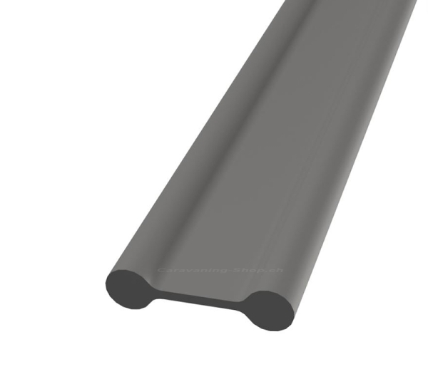Doppelkeder PVC silber, ø 7 mm / ø 7 mm