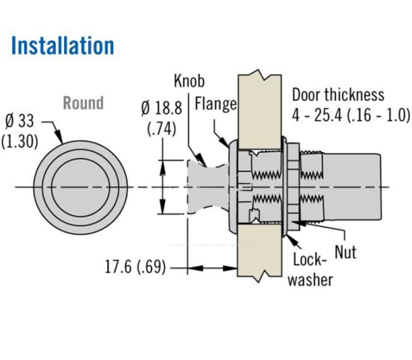 Push-Lock Kleiderhaken