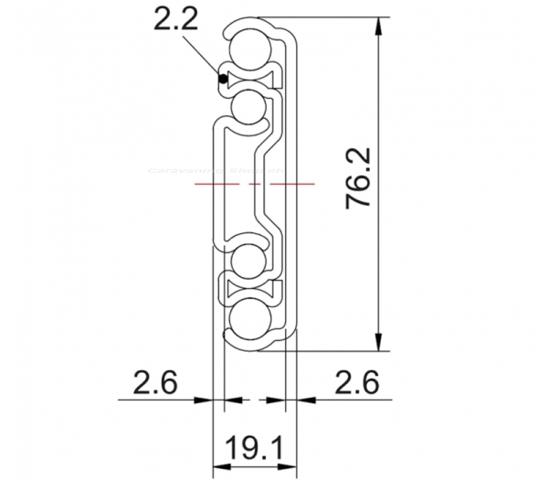 Carbest Vollauszug 965mm bis max. 250kg