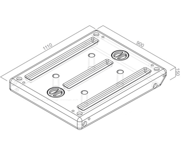 Wassertank 99l für Kastenwagen universal