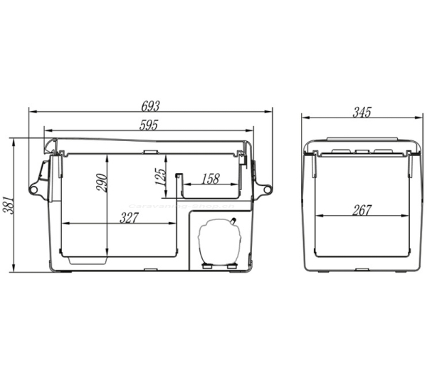 Carbest Kompressor-Kühlbox CampCooler 30