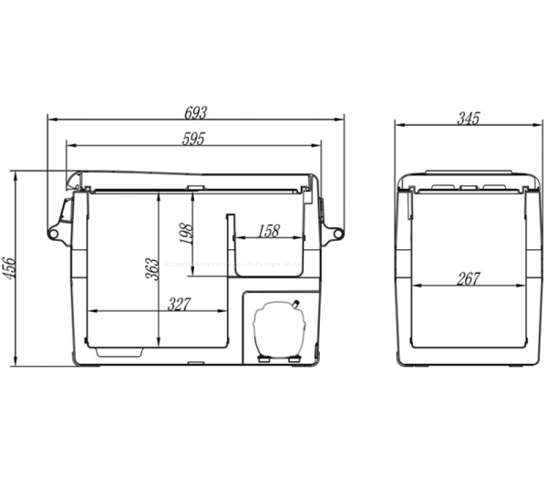 Carbest Kompressor-Kühlbox CampCooler 40