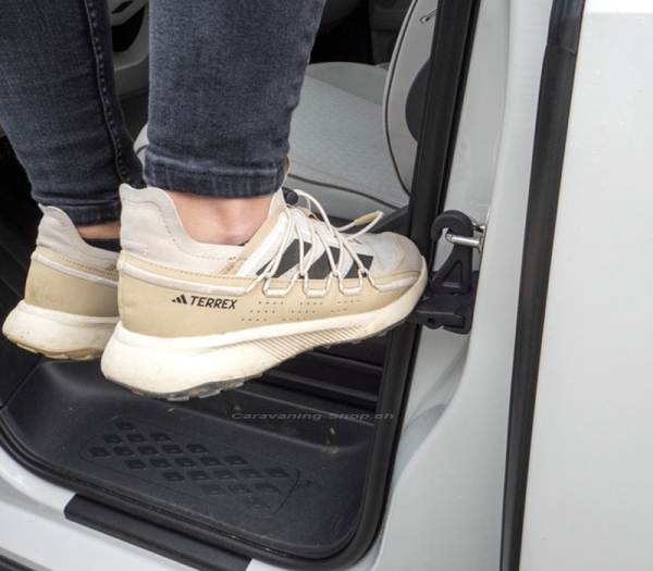 Autotür-Trittstufe mit Klapphaken