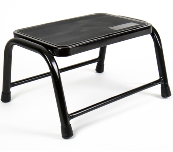 Trittstufe Stahl, schwarz