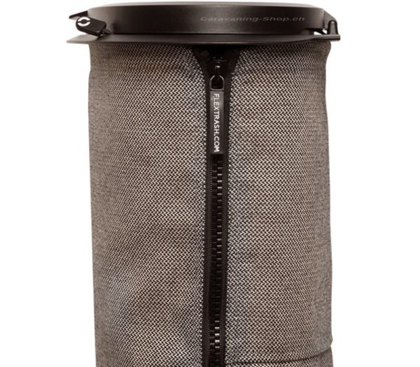 Flextrash Mülleimer, 9 Liter, grau