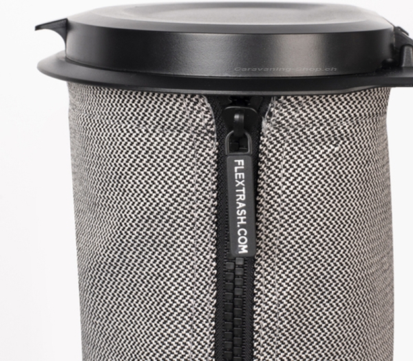 Flextrash Mülleimer, 9 Liter, grau