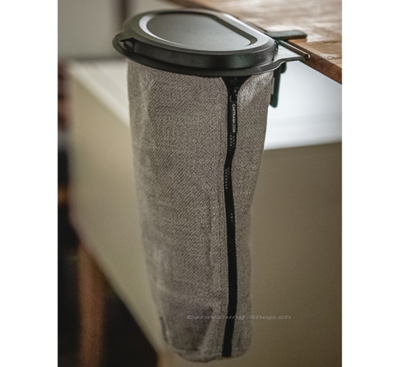 Flextrash Mülleimer, 9 Liter, grau