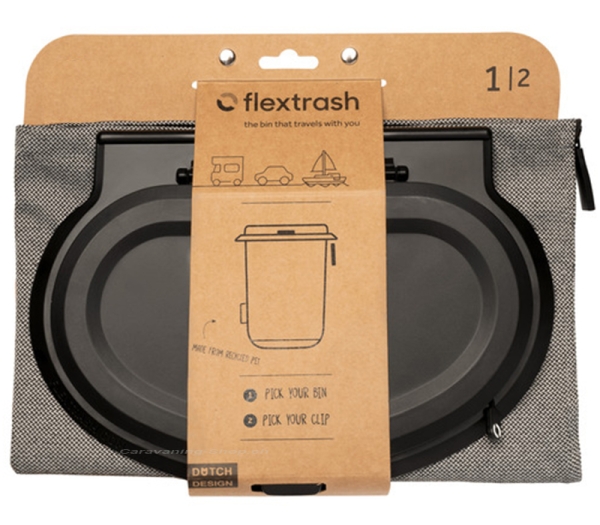 Flextrash Mülleimer, 3 Liter, grau