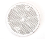 Rückstrahler Ø 60 mm weiss, selbstklebend