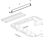 Blende für Innenrahmen, cremeweiss