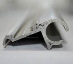 Vorzeltleiste aus Aluminium, silber eloxiert