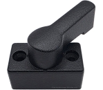 Türverbindungsriegel, schwarz, 18 mm