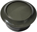 PUSH-Lock Druckknopf mit Rosette, dunkelgrau