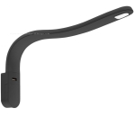 LED-Schwanenhalsleuchte Typ S, schwarz