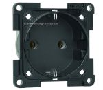 Steckdose schwarz, Schuko