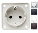 Steckdose Schuko, polarweiss matt Integro