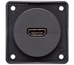 HDMI-Steckdose, anthrazit matt, Integro