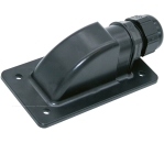 Dachdurchführung Sunflex schwarz, 1 Kabelausgang