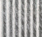 Chenille Flauschvorhang 56 x 175 cm grau/weiß